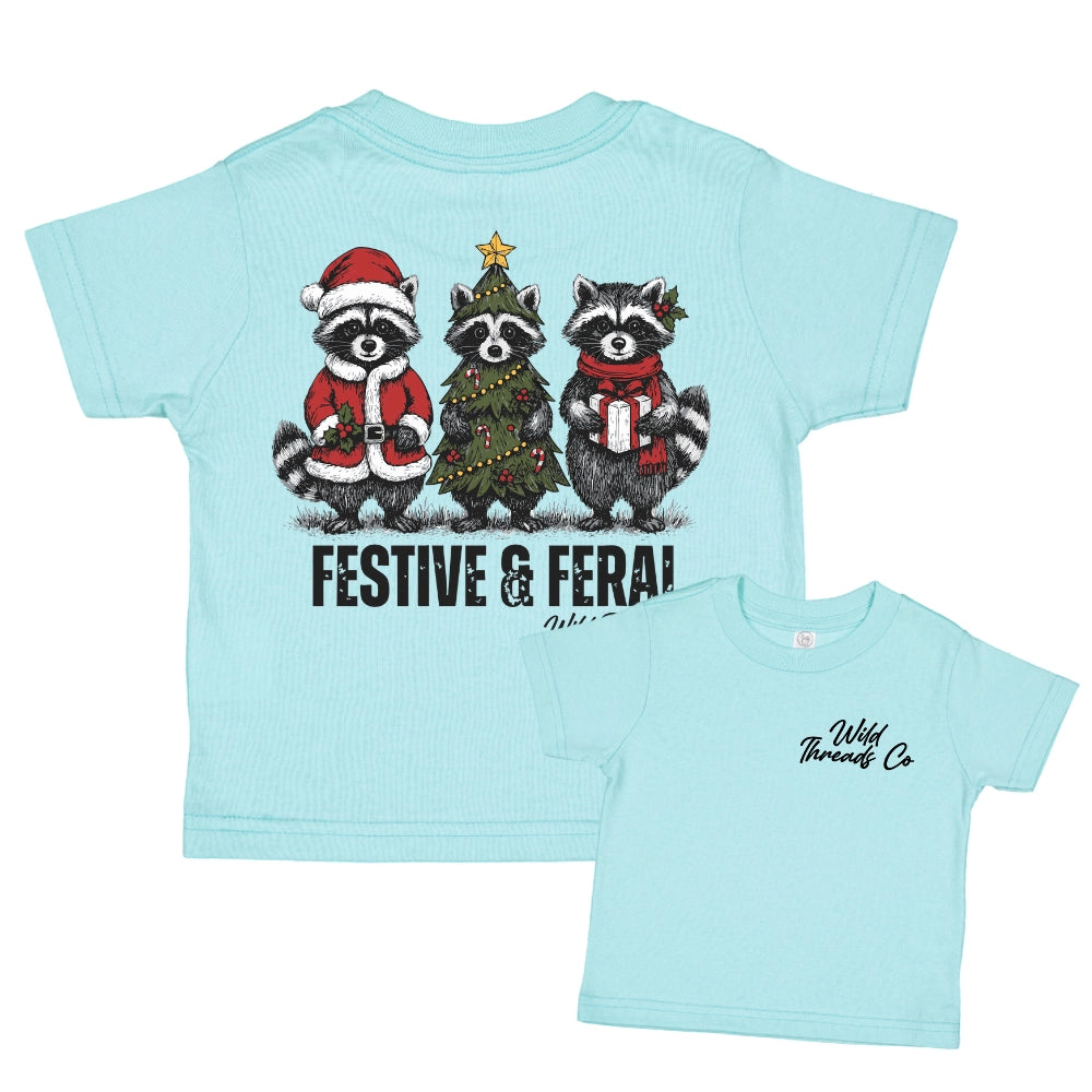 Festive and Feral Kid's Tee Pre-Order