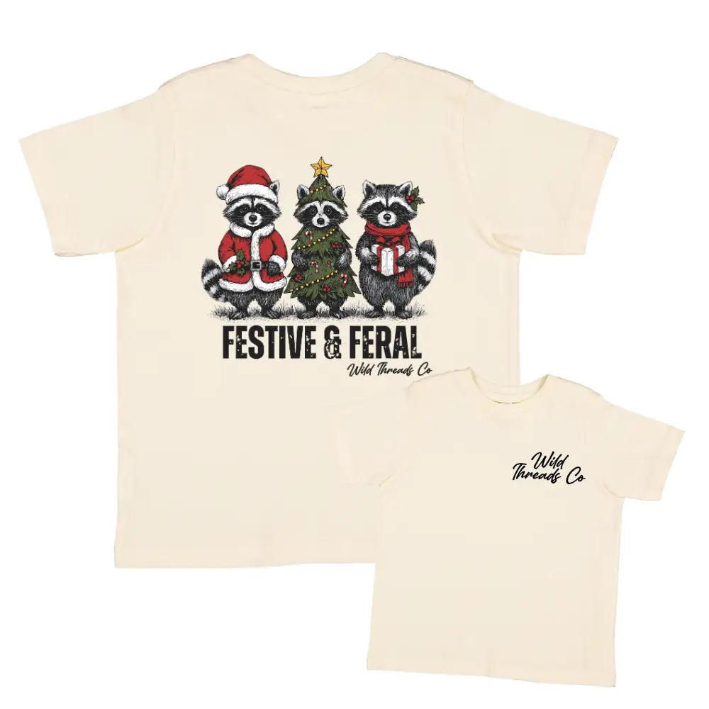 Festive and Feral Kid's Tee Pre-Order