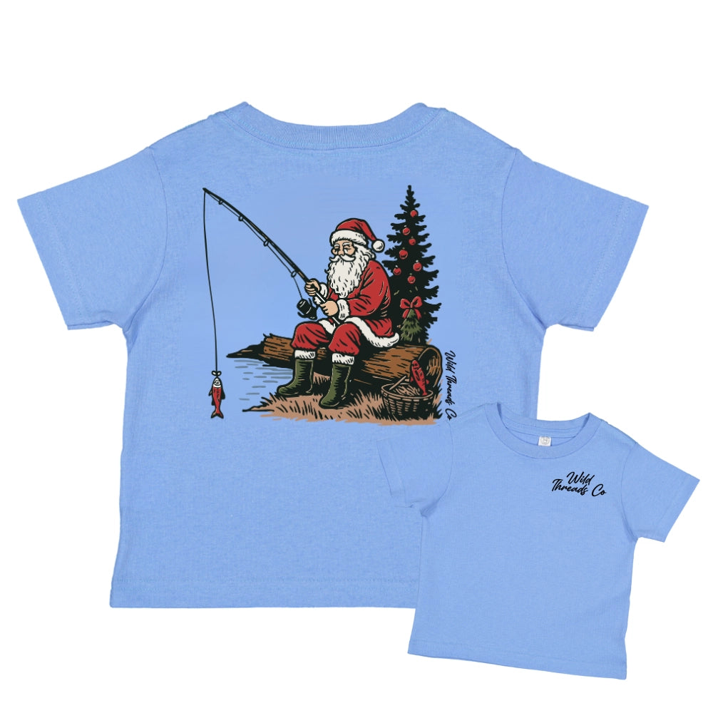 Fishing Santa Kid's Tee Pre-Order