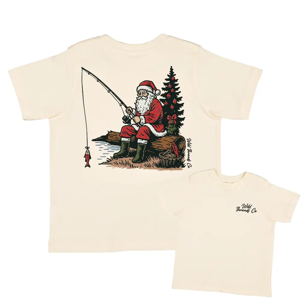 Fishing Santa Kid's Tee Pre-Order